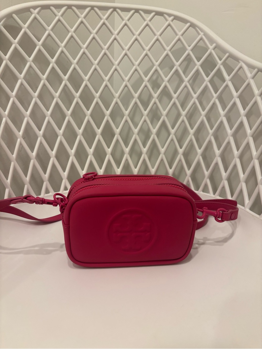 Tory Burch Pink Kira Mini Crossbody Bag